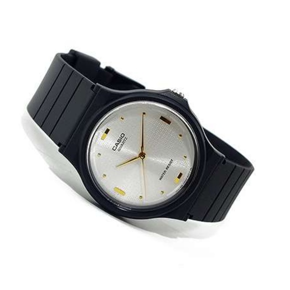 Casio Silver Gold Marker Classic Watch Resin Band - Picture 3 of 3